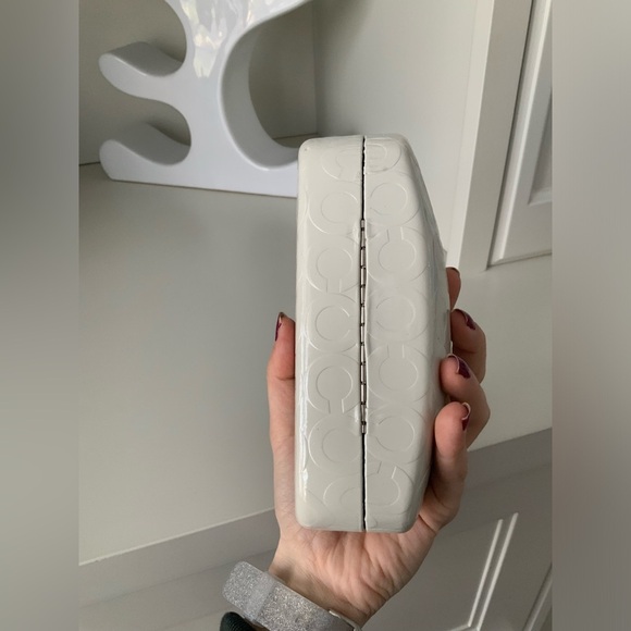 COACH Hardshell White Monogram CC Sunglasses Eyeglasses Protective Case - Picture 10 of 14